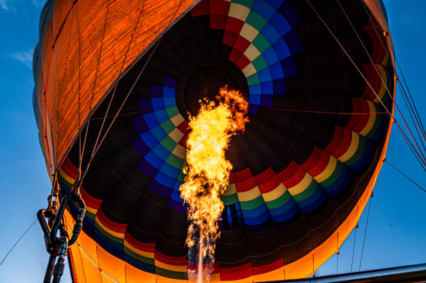 istock Flame Powering the Flight of a Hot Air Balloon 2191780357