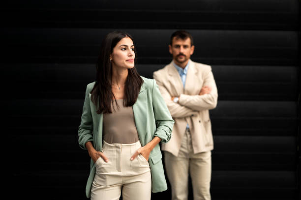 istock Cheerful Business team outdoor standing 2191786191
