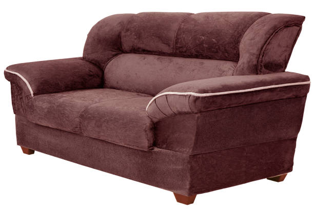 istock sofa, long and soft comfortable chair isolated on white background. Modern Stylish Carriage Stitch Buttons Sofa With Legs Stylish Interior Object Furniture 2191787252