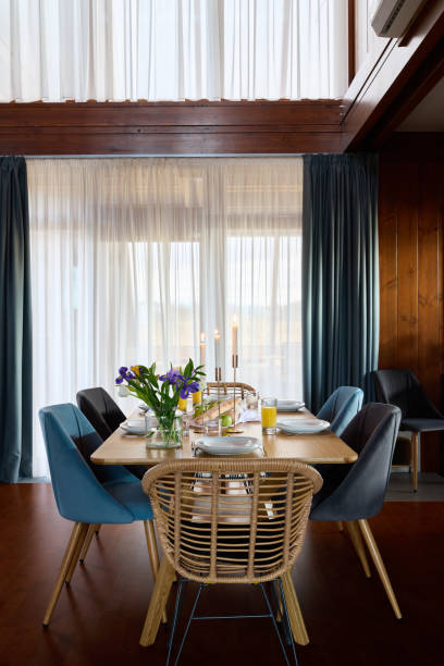 istock An Elegant and Modern Dining Room Featuring Charming Decor and Plenty of Natural Light 2191793017