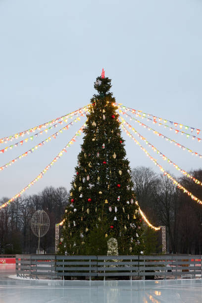 istock A beautifully decorated Christmas Tree with colorful lights and charming ornaments 2191795647