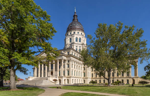 istock Kansas State Capitol, in Topeka on a sunny day 2191795866