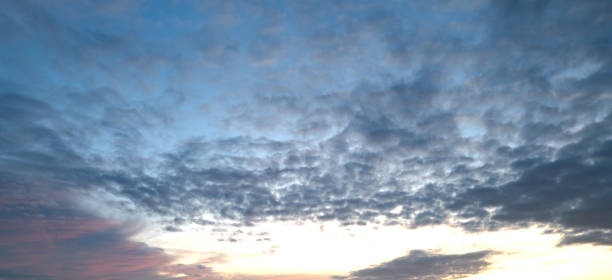 istock Sunrise background. Dramatic sunset background. Sky with clouds in Sunrise sky light background. Sunrise with clouds in various shapes background. Calm Sunrise. 2191796670