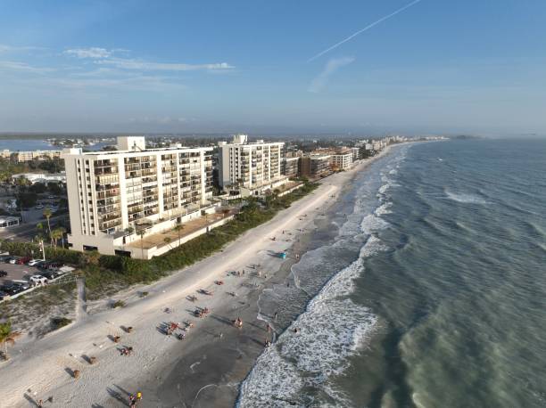 istock Drone view at Madeira Beach, Florida on a Hazy Day 2191796855