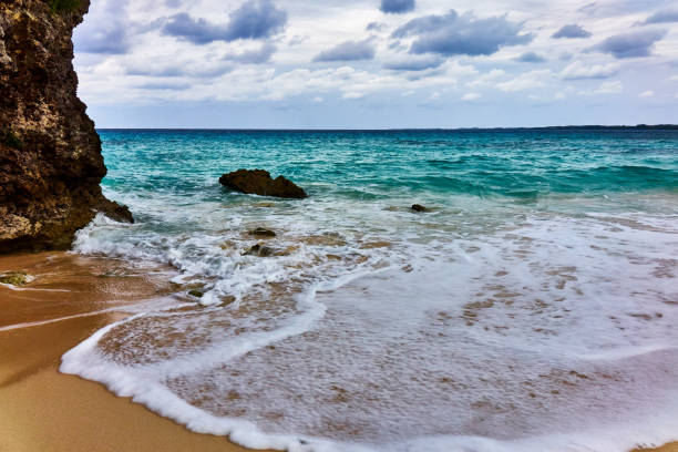 View out to the Caribbean Sea from a Hut