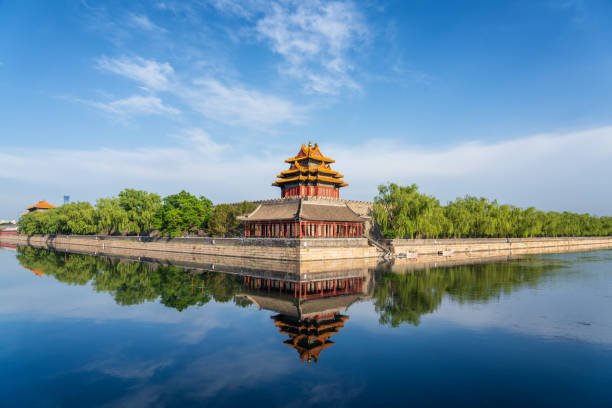 istock Corner Tower of the Forbidden City with reflection 2191804411