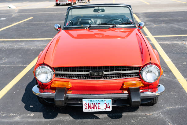 Classic american old car. Part of car
