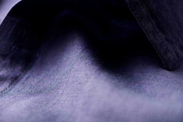 Close up of linen shirt. Soft focus. Close up. Copy space.