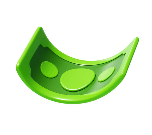 Floating Money Sheet icon 3d illustration