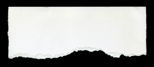 istock Cut or torn paper background textured isolated 2191820244