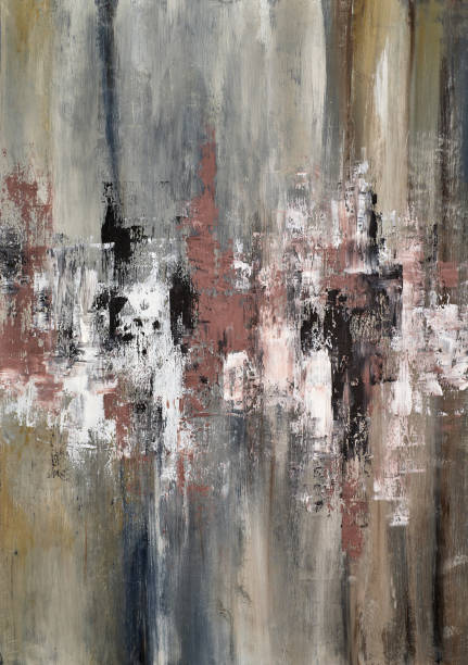 istock Contemporary abstract painting with bold lines and geometric shapes, perfect for adding a modern touch to spaces that need a stylish and artistic focal point. 2191821549