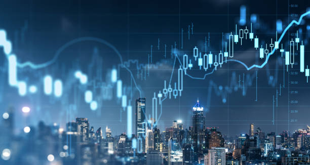 istock Bangkok skyline, forex diagrams and stock market data with lines and dynamics 2191823904