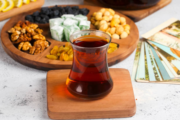 istock Enjoying traditional tea with snacks in a cozy setting 2191827132