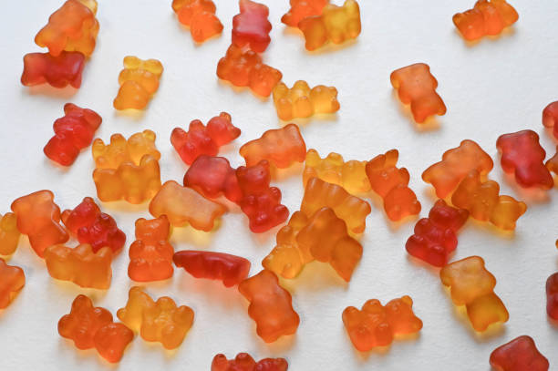 istock colorful gummy bears isolated on white background 2191827528