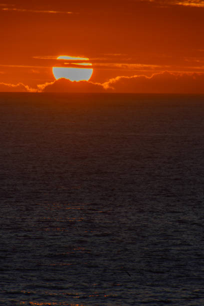 Sunset over the Atlantic above the Safi fortress in Morocco