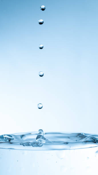 istock Beautiful water droplets bouncing in a glass 2191831466