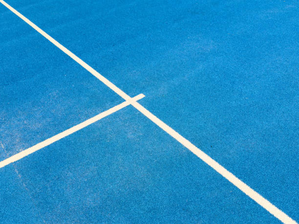 istock blue paddle tennis court, aerial shot 2191832016