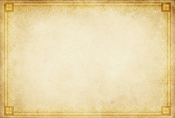 istock Grunge paper background with decorative border. 2191832313