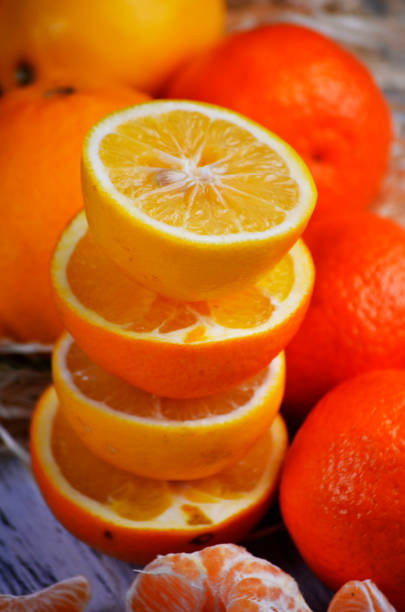 orange fruits on table