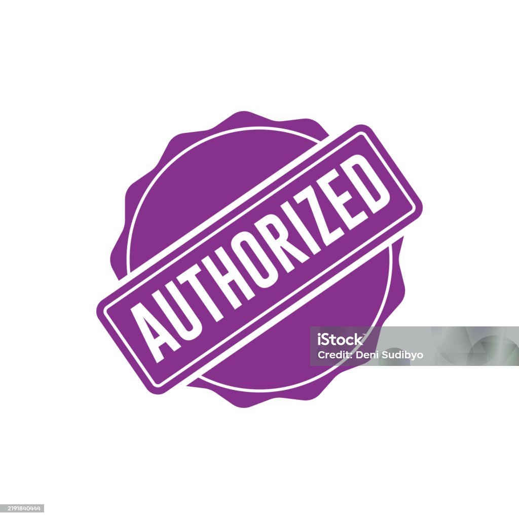 Authorised Vector Authorized Stamp Graphic Design Vector Element Simple And Modern Stock ...