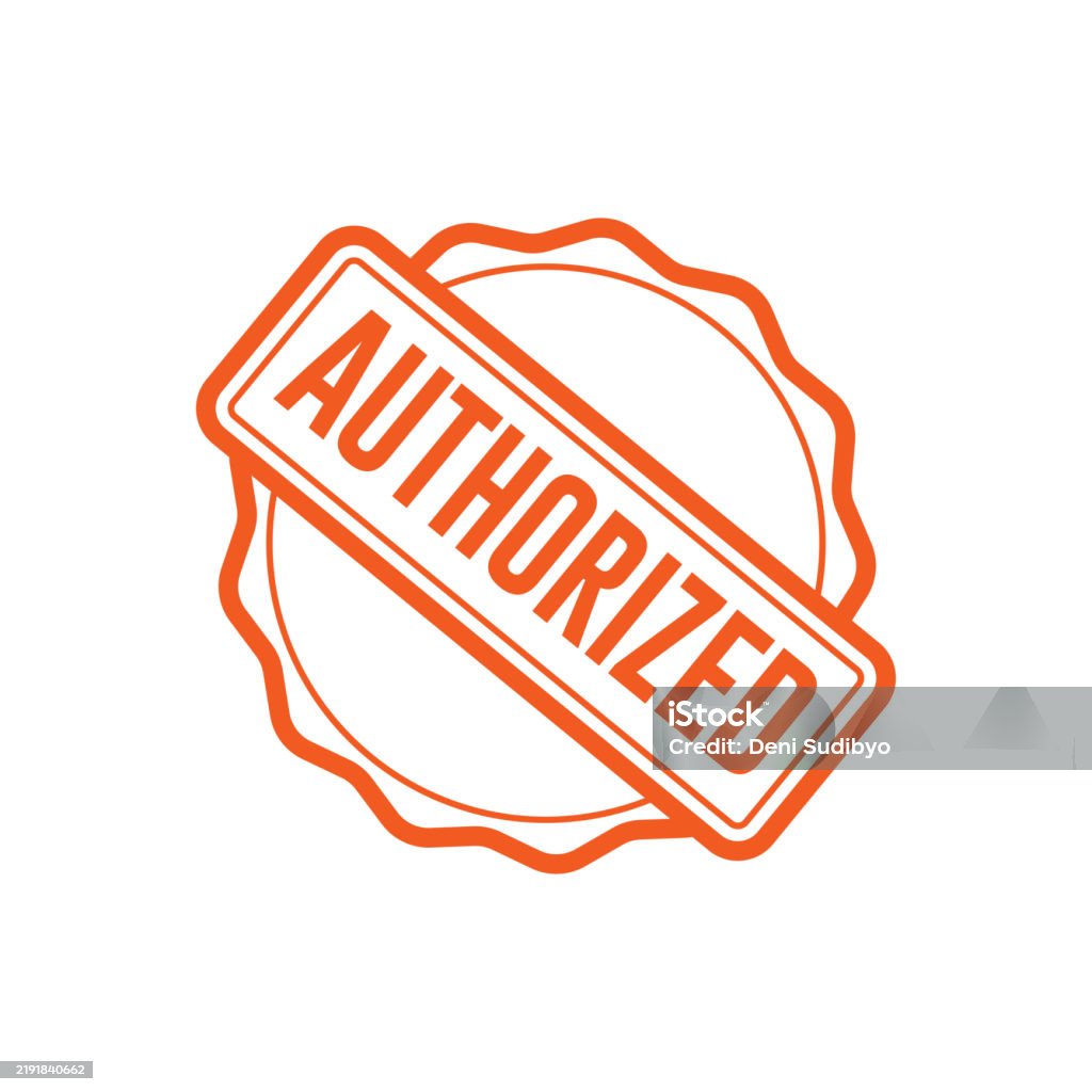 Authorised Vector Authorized Stamp Graphic Design Vector Element Simple And Modern Stock ...