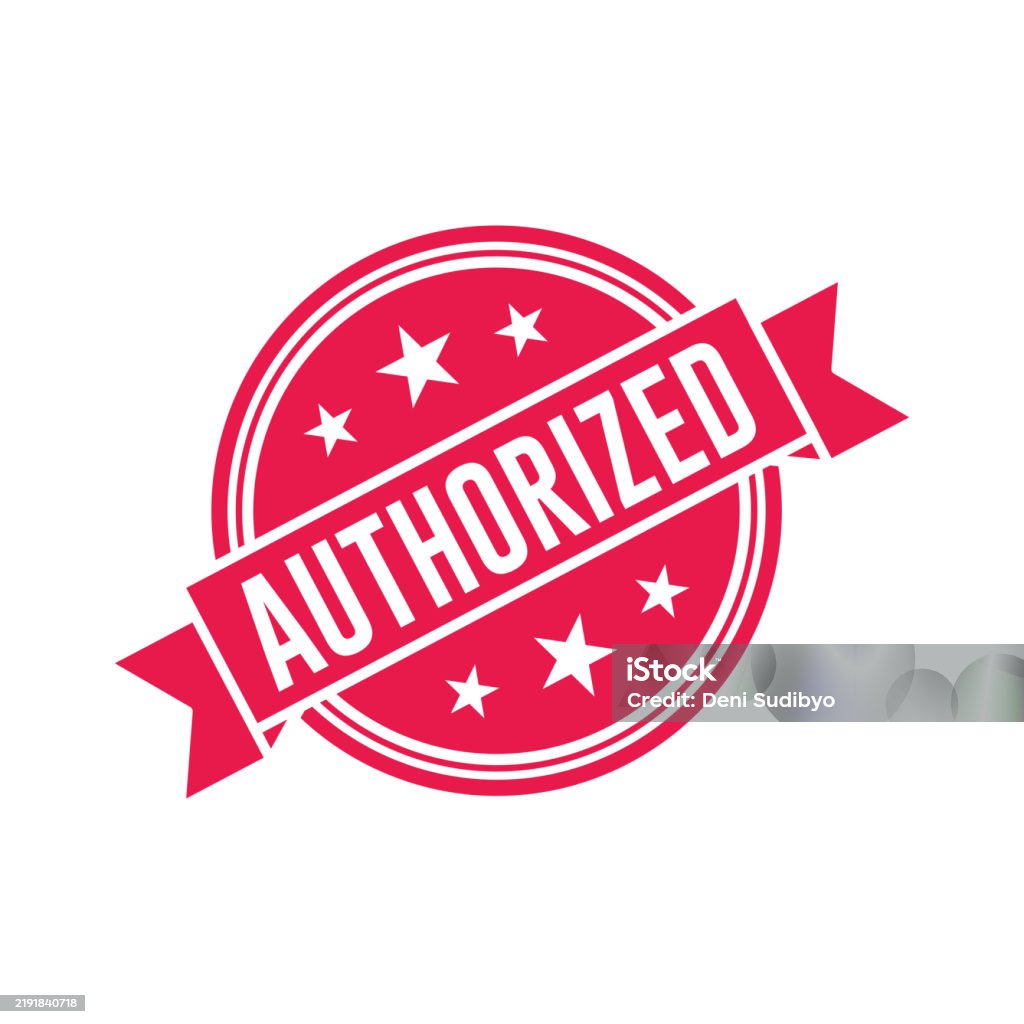 Authorised Vector Authorized Stamp Graphic Design Vector Element Simple And Modern Stock ...