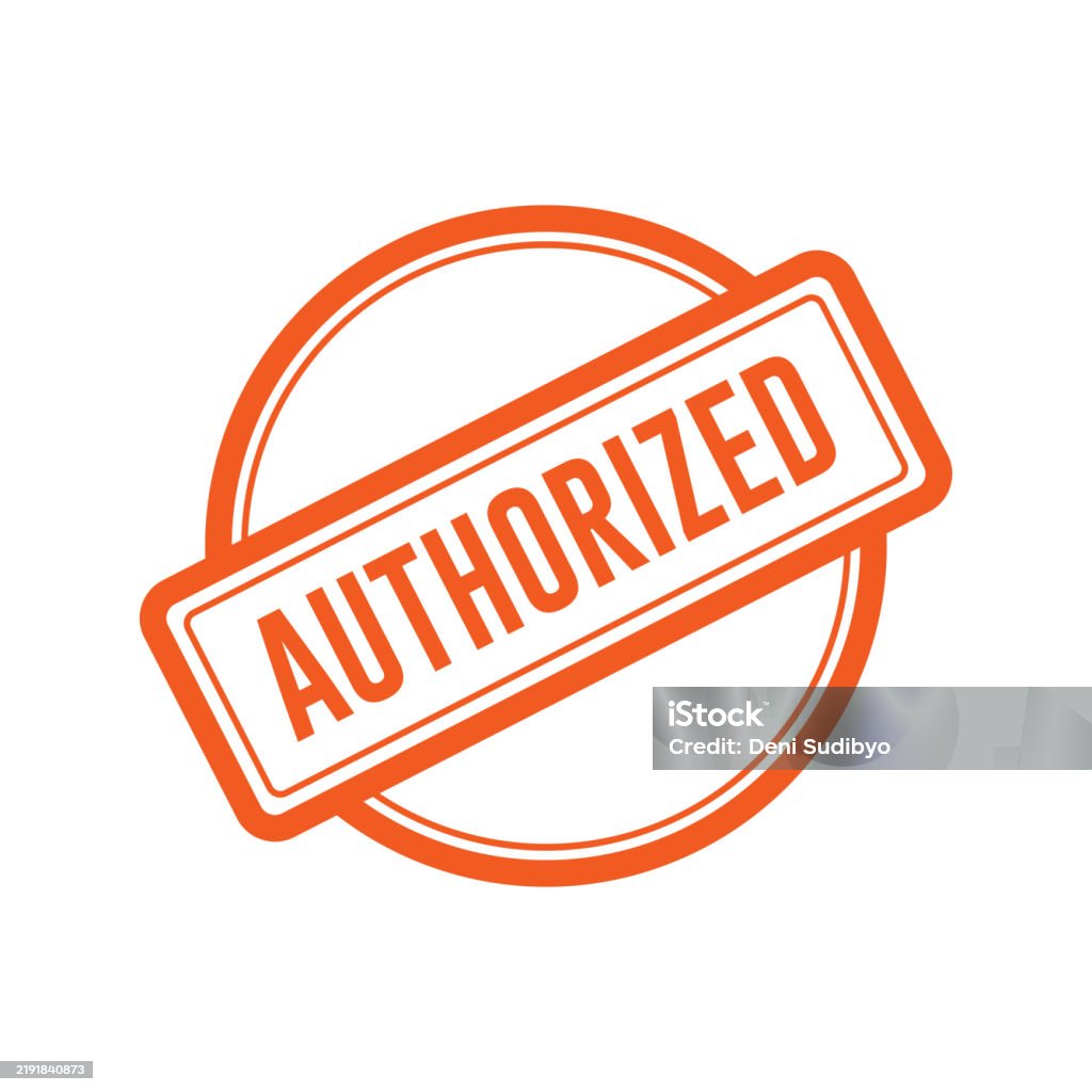 Authorised Vector Authorized Stamp Graphic Design Vector Element Simple And Modern Stock ...