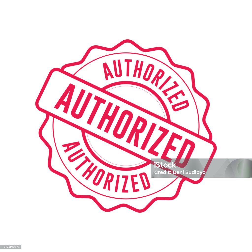 Authorised Vector Authorized Stamp Graphic Design Vector Element Simple And Modern Stock ...