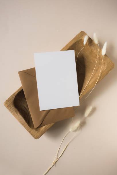istock Minimalist card with dried flowers 2191844271