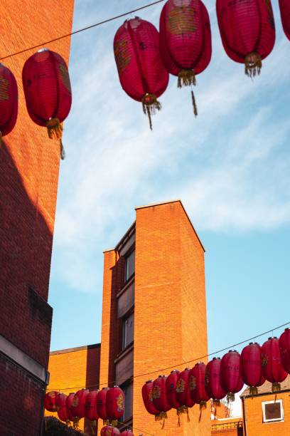 istock Red Lanterns in Urban Alleyway 2191844401
