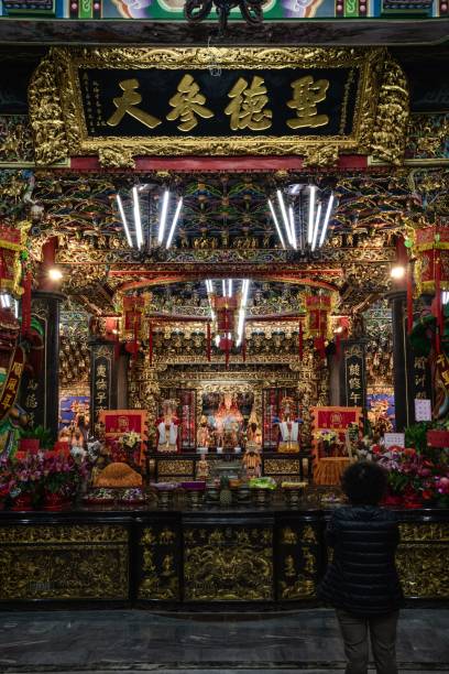 istock Ornate Chinese Temple Interior 2191846815