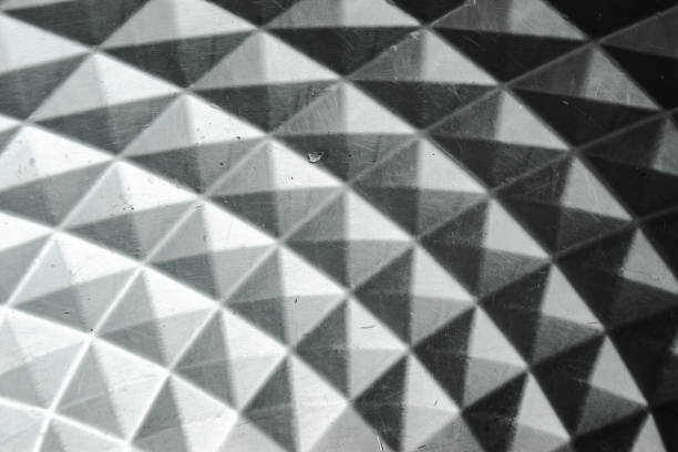 Polygonal texture and background in black and gray. geometric triangles