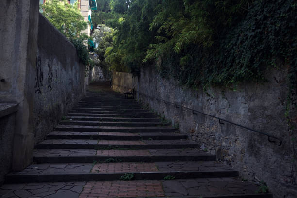 istock Climbing staircase in the shade 2191858296