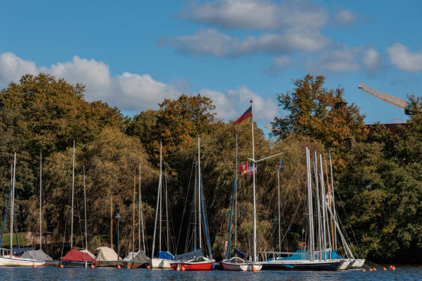 Herbst an der Alster in Hamburg