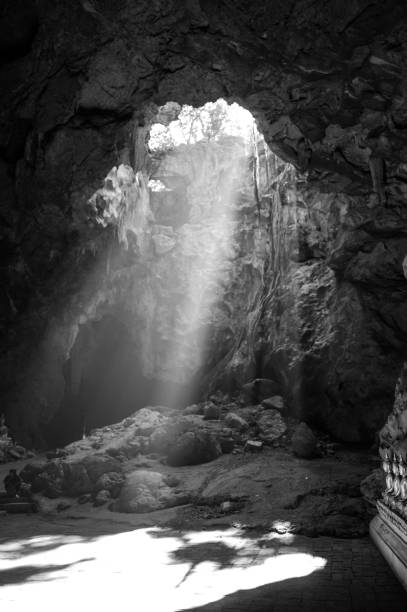 Khao Luang Cave or Tham Khao Luang, is Mountain cave temple reachable by walk or drive, with openings in the ceiling to allow for sunlight locate in Phetchaburi Province, Thailand