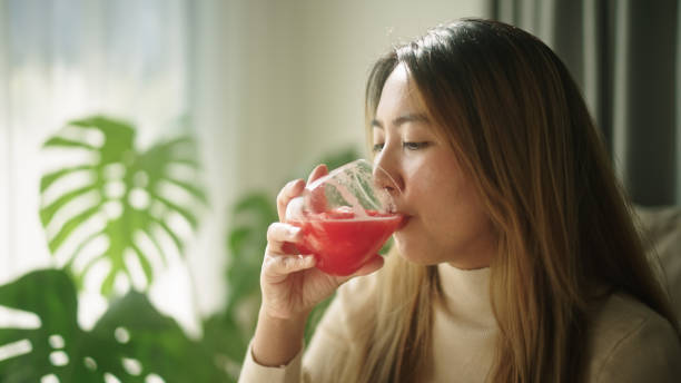 istock Woman relax drinking smoothie. 2191866068