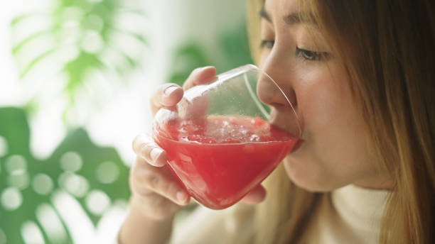 istock Woman relax drinking smoothie. 2191866097