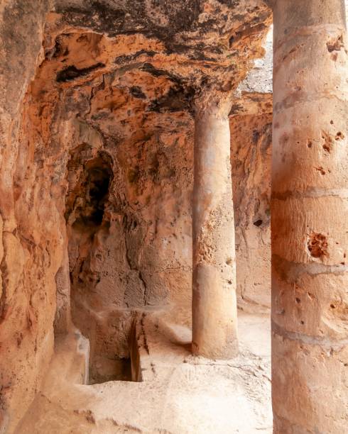 istock Ancient rock-cut tombs in Paphos, Cyprus. 2191866945