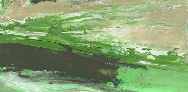 istock Expression of painting color and brushstroke.  Abstract illustration for background 2191866980