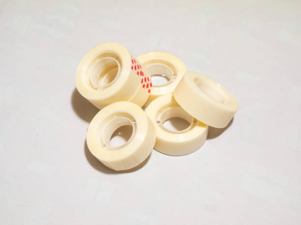 istock Rolls of adhesive tape on white background 2191875914