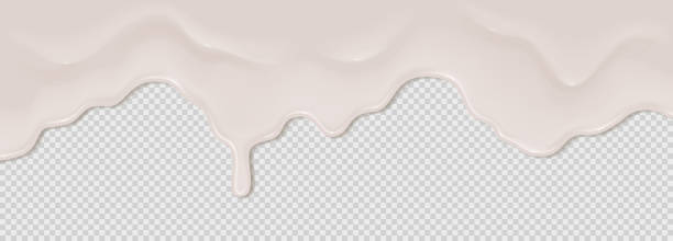 istock Yogurt, milk or cream surface creamy liquid melt splash flowing background. 2191877211