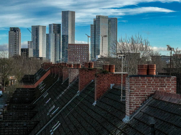 Birmingham's cityscape. Situated in the West Midlands of England, Birmingham is the UK's second largest city.
