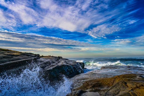 istock Dramatic Waves and Rocky Shoreline in La Jolla, California 2191880792