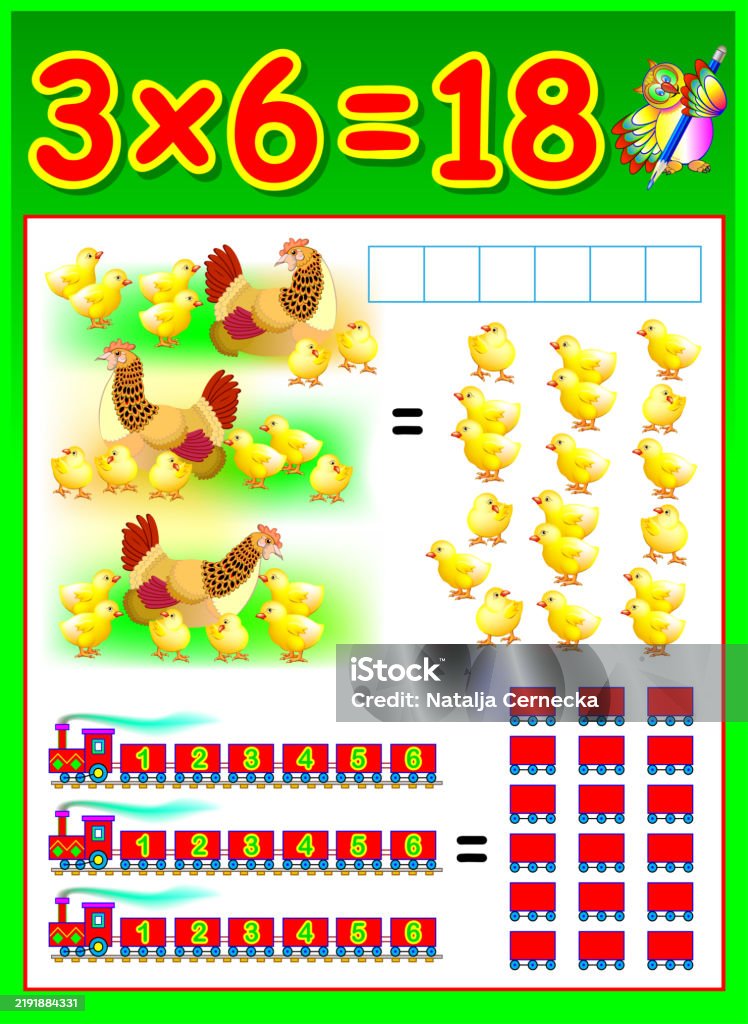 Multiplication Notes Page Learn Multiplication Table Educational Page For Children Kids Activity ...