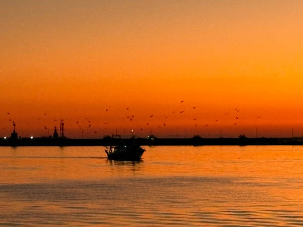 istock Salerno Port Sunset 2191888753