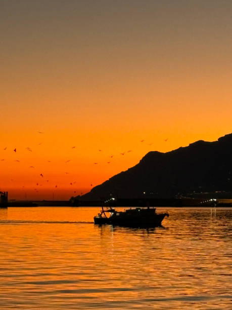 istock Salerno Port Sunset 2191888774