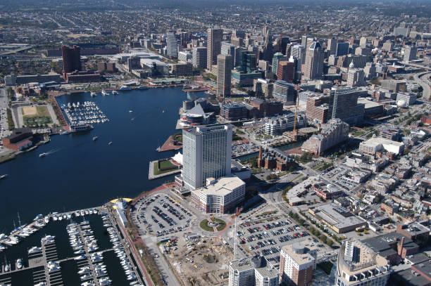 istock Aerial view Baltimore Maryland east side looking northwest 2191902468