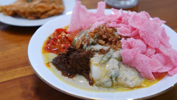 istock Ketupat Sayur Padang or Vegetable Padang rice cake. 2191905064