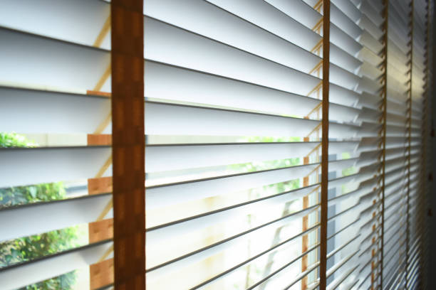 istock white window blinds in home, object for decorate interior of house 2191905091