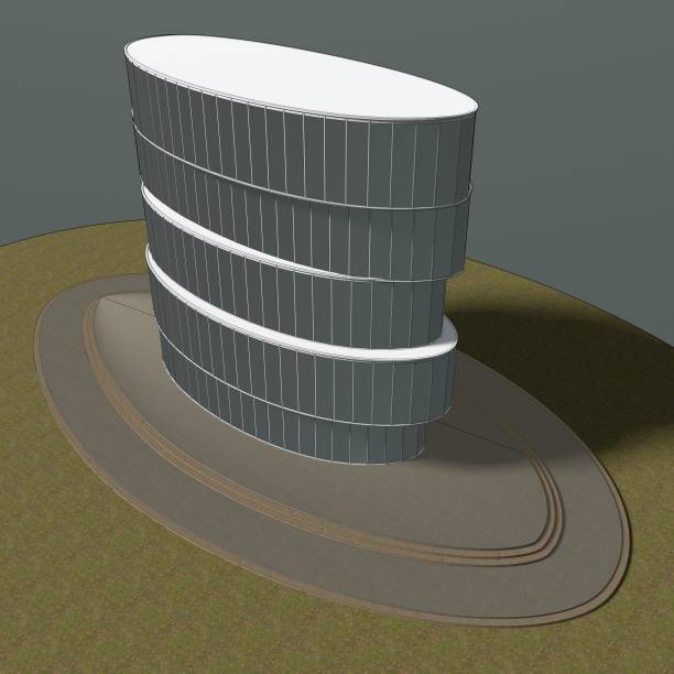 3D illustration of Building in concept
